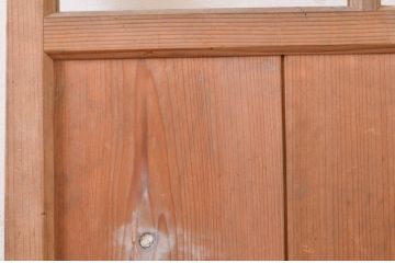 アンティーク建具　どこか懐かしい雰囲気を感じる扉1枚(木製扉、ドア)(R-072534)