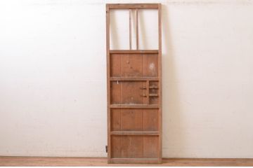 アンティーク建具　どこか懐かしい雰囲気を感じる扉1枚(木製扉、ドア)(R-072534)