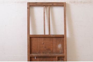 アンティーク建具　どこか懐かしい雰囲気を感じる扉1枚(木製扉、ドア)(R-072534)