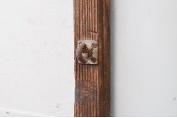 アンティーク建具　どこか懐かしい雰囲気を感じるガラス戸1枚(引き戸)(R-072536)