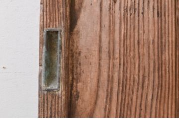 アンティーク建具　どこか懐かしい雰囲気を感じるガラス戸1枚(引き戸)(R-072536)
