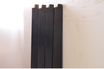 アンティーク建具　和の情緒を演出する障子帯戸4枚セット(引き戸、板戸、障子戸)(R-072538)