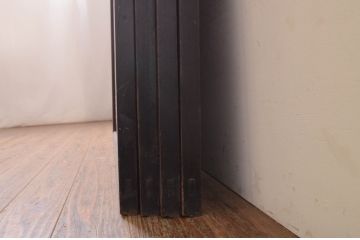 アンティーク建具　和の情緒を演出する障子帯戸4枚セット(引き戸、板戸、障子戸)(R-072538)