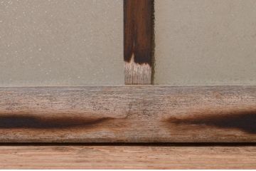 アンティーク建具　大正ロマン　どこか懐かしい雰囲気漂うガラス窓4枚セット(引き戸、ガラス戸)(R-072539)