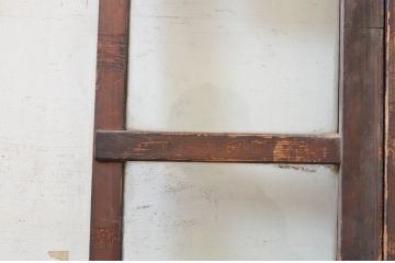 アンティーク建具　大正ロマン　どこか懐かしい雰囲気漂うガラス戸2枚セット(引き戸)(R-072541)