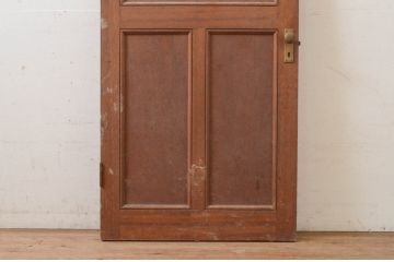 アンティーク建具　ラワン材　レトロな佇まいが魅力的なドア1枚(木製扉)(R-072542)
