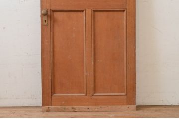 アンティーク建具　ラワン材　レトロな佇まいが魅力的なドア1枚(木製扉)(R-072542)