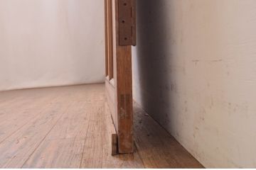 アンティーク建具　ラワン材　レトロな佇まいが魅力的なドア1枚(木製扉)(R-072542)