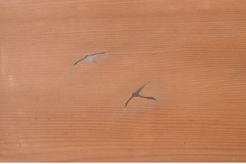 アンティーク建具　情緒あふれる空間づくりにおすすめの御簾戸2枚セット(引き戸、簾戸、簀戸、葭戸、夏障子、夏戸、葦戸)(R-072543)