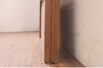 アンティーク建具　情緒あふれる空間づくりにおすすめの御簾戸2枚セット(引き戸、簾戸、簀戸、葭戸、夏障子、夏戸、葦戸)(R-072543)