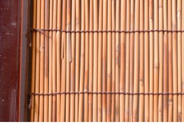 アンティーク建具　情緒あふれる空間づくりにおすすめの御簾戸4枚セット(引き戸、簾戸、簀戸、葭戸、夏障子、夏戸、葦戸)(R-072544)