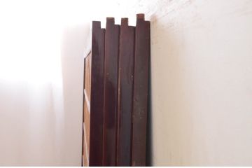 アンティーク建具　情緒あふれる空間づくりにおすすめの御簾戸4枚セット(引き戸、簾戸、簀戸、葭戸、夏障子、夏戸、葦戸)(R-072544)