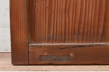 アンティーク建具　どこか懐かしい雰囲気を醸し出す格子戸1枚(引き戸、帯戸)(R-072549)