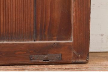 アンティーク建具　どこか懐かしい雰囲気を醸し出す格子戸1枚(引き戸、帯戸)(R-072549)
