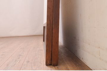 アンティーク建具　古い遊郭から出た希少な色ガラス入り障子戸2枚セット(引き戸、格子戸)(R-072555)