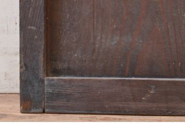 アンティーク建具　和の情緒を演出する障子帯戸1枚(引き戸、板戸、格子帯戸、障子戸)(R-072558)