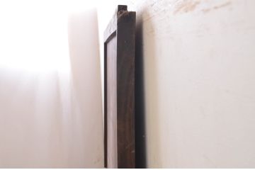 アンティーク建具　和の情緒を演出する障子帯戸1枚(引き戸、板戸、格子帯戸、障子戸)(R-072558)