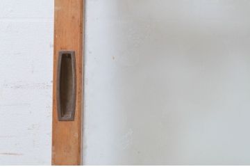 アンティーク建具　ガラスの模様が素敵!レトロな空間づくりにオススメのガラス戸2枚セット(引き戸)(R-072559)