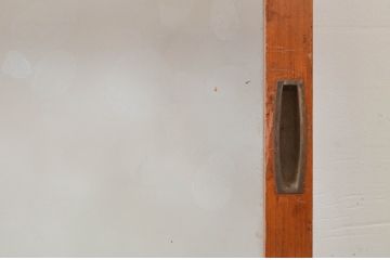 アンティーク建具　ガラスの模様が素敵!レトロな空間づくりにオススメのガラス戸2枚セット(引き戸)(R-072559)