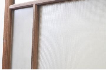 アンティーク建具　大正ロマン　レトロな空間づくりにオススメのガラス戸1枚(引き戸)(R-072562)
