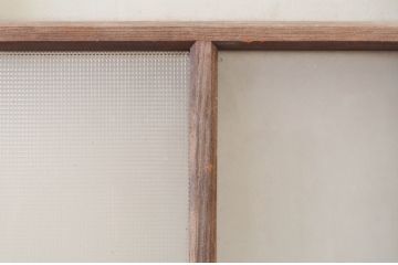 アンティーク建具　大正ロマン　レトロな空間づくりにオススメのガラス戸1枚(引き戸)(R-072562)