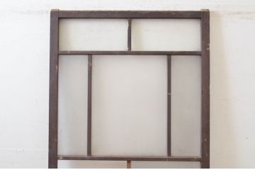 アンティーク建具　大正ロマン　レトロな空間づくりにオススメのガラス戸1枚(引き戸)(R-072562)