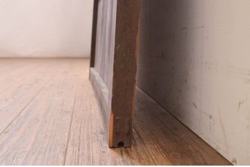 アンティーク建具　大正ロマン　レトロな空間づくりにオススメのガラス戸1枚(引き戸)(R-072562)