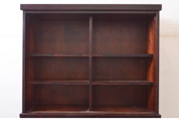 中古　民芸家具　和光　NEW北樹　水屋115K　上質な和の空間を演出する二段重ね水屋箪笥(食器棚、茶箪笥、キャビネット、収納棚、戸棚、店舗什器)(R-072565)