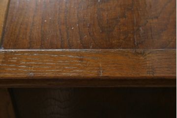 中古　指物家具　吉蔵　端正でおおらかな雰囲気漂う李朝スタイルの収納棚(小箪笥、引き出し、戸棚)(R-072591)