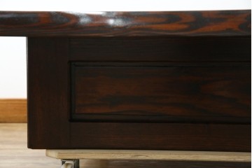 中古　美品　国産職人手作り品　総栗材　和のお部屋づくりにおすすめな囲炉裏テーブル　(R-072601)