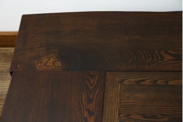 中古　美品　国産職人手作り品　総栗材　和のお部屋づくりにおすすめな囲炉裏テーブル　(R-072601)