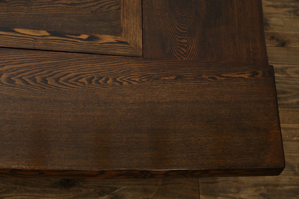 中古　美品　国産職人手作り品　総栗材　和のお部屋づくりにおすすめな囲炉裏テーブル　(R-072601)