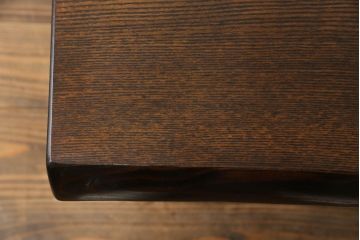 中古　美品　国産職人手作り品　総栗材　和のお部屋づくりにおすすめな囲炉裏テーブル(座卓、木製火鉢、長火鉢、ローテーブル)(R-072601)