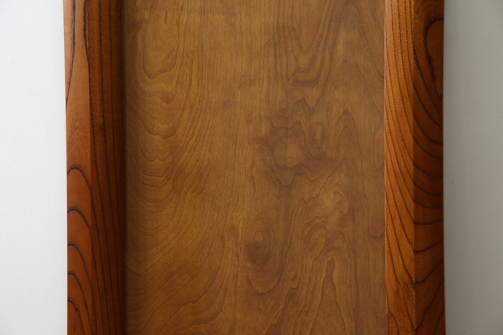 和製ビンテージ　総欅(ケヤキ)材　漆塗り　落ち着きのある空間づくりにおすすめの木製フレーム　(R-072603)