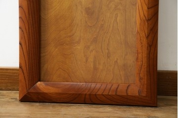 和製ビンテージ　総欅(ケヤキ)材　漆塗り　落ち着きのある空間づくりにおすすめの木製フレーム　(R-072603)