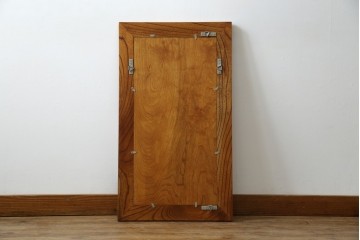 和製ビンテージ　総欅(ケヤキ)材　漆塗り　落ち着きのある空間づくりにおすすめの木製フレーム　(R-072603)