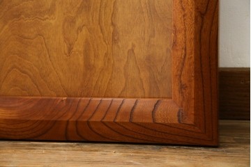 和製ビンテージ　総欅(ケヤキ)材　漆塗り　落ち着きのある空間づくりにおすすめの木製フレーム　(R-072603)