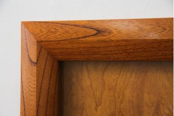 和製ビンテージ　総欅(ケヤキ)材　漆塗り　落ち着きのある空間づくりにおすすめの木製フレーム(額縁、ヴィンテージ)(R-072603)
