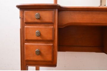 中古　横浜ダニエル(daniel)　Etranger(エトランジェ)　E-303　E-403吊鏡　温かみのある色合いと上品な佇まいが魅力のドレッサー(鏡台、化粧台、ミラー)(R-072604)