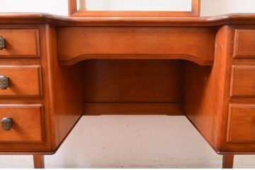 中古　横浜ダニエル(daniel)　Etranger(エトランジェ)　E-303　E-403吊鏡　温かみのある色合いと上品な佇まいが魅力のドレッサー(鏡台、化粧台、ミラー)(R-072604)