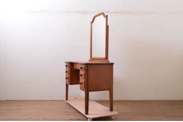 中古　横浜ダニエル(daniel)　Etranger(エトランジェ)　E-303　E-403吊鏡　温かみのある色合いと上品な佇まいが魅力のドレッサー(鏡台、化粧台、ミラー)(R-072604)