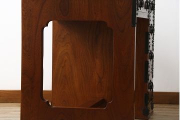 中古　特注　希少モデル　岩谷堂箪笥　和の雰囲気を高める片袖机(ワークデスク、在宅ワーク、在宅用、勉強机)(R-072610)