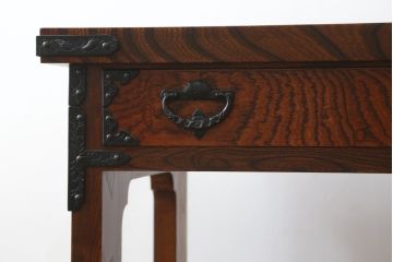 中古　特注　希少モデル　岩谷堂箪笥　和の雰囲気を高める片袖机(ワークデスク、在宅ワーク、在宅用、勉強机)(R-072610)