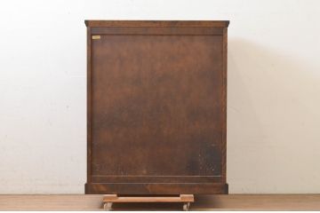 中古　北海道民芸家具　HM533　和洋どちらのインテリアにも合わせやすいチェスト(整理箪笥、収納箪笥、衣装箪笥、引き出し)(R-072614)