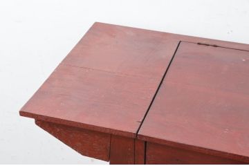 ビンテージ　ユニークなオリエンタルデザインの上開き扉付きキャビネット(収納棚、戸棚、ヴィンテージ)(R-072615)