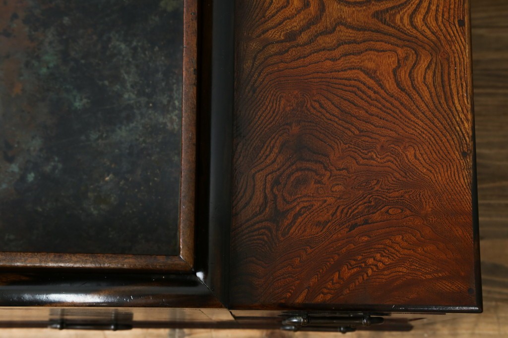 和製アンティーク　欅(ケヤキ)材　和の雰囲気を引き立てる長火鉢　(R-072618)