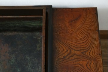 和製アンティーク　欅(ケヤキ)材　和の雰囲気を引き立てる長火鉢　(R-072618)