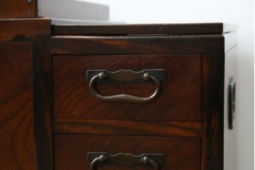 和製アンティーク　欅(ケヤキ)材　和の雰囲気を引き立てる長火鉢　(R-072618)