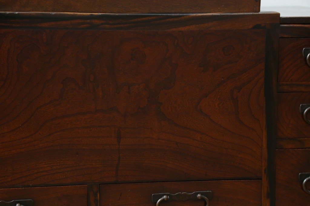 和製アンティーク　欅(ケヤキ)材　和の雰囲気を引き立てる長火鉢　(R-072618)