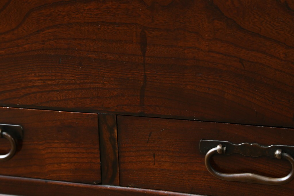 和製アンティーク　欅(ケヤキ)材　和の雰囲気を引き立てる長火鉢　(R-072618)